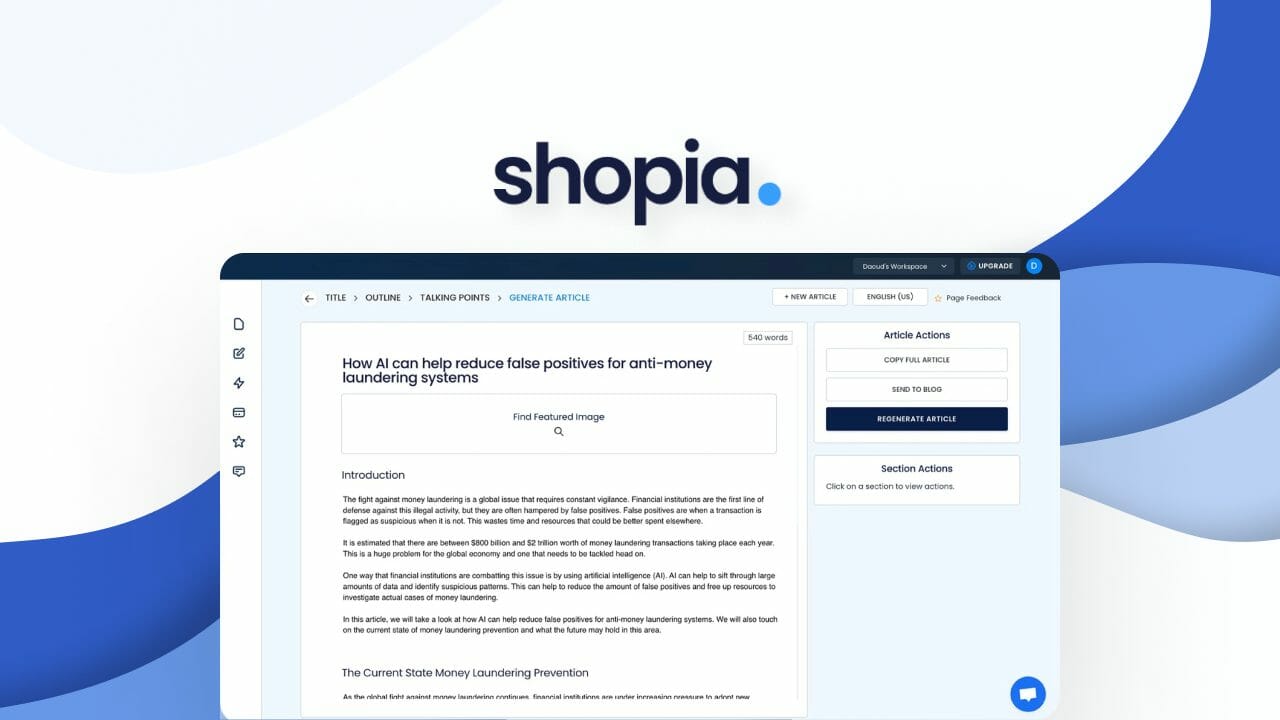 shopia ai lifetime deal 1