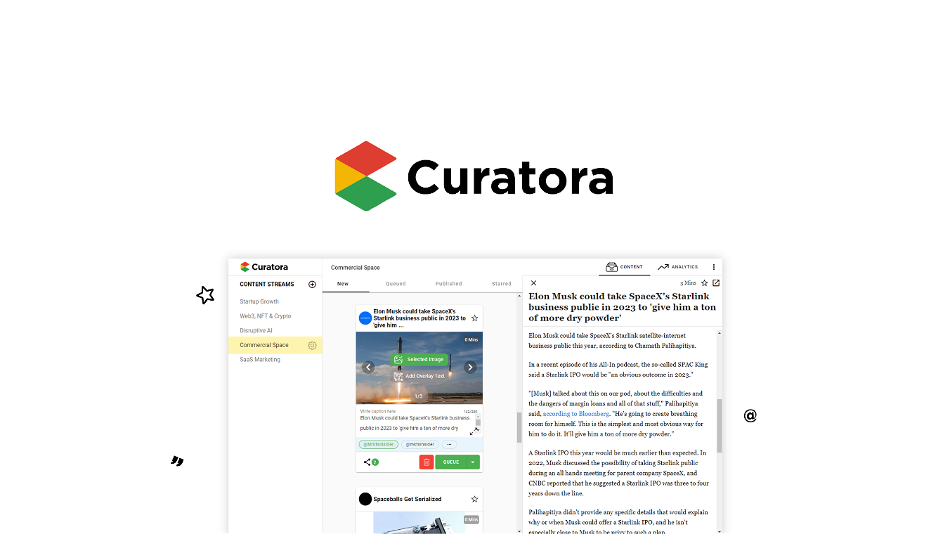 Curatora lifetime deal 49 usd